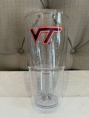 Tervis  Virginia Tech Hokies Emblem Wine  Tumbler embedded maroon VT logo 160z